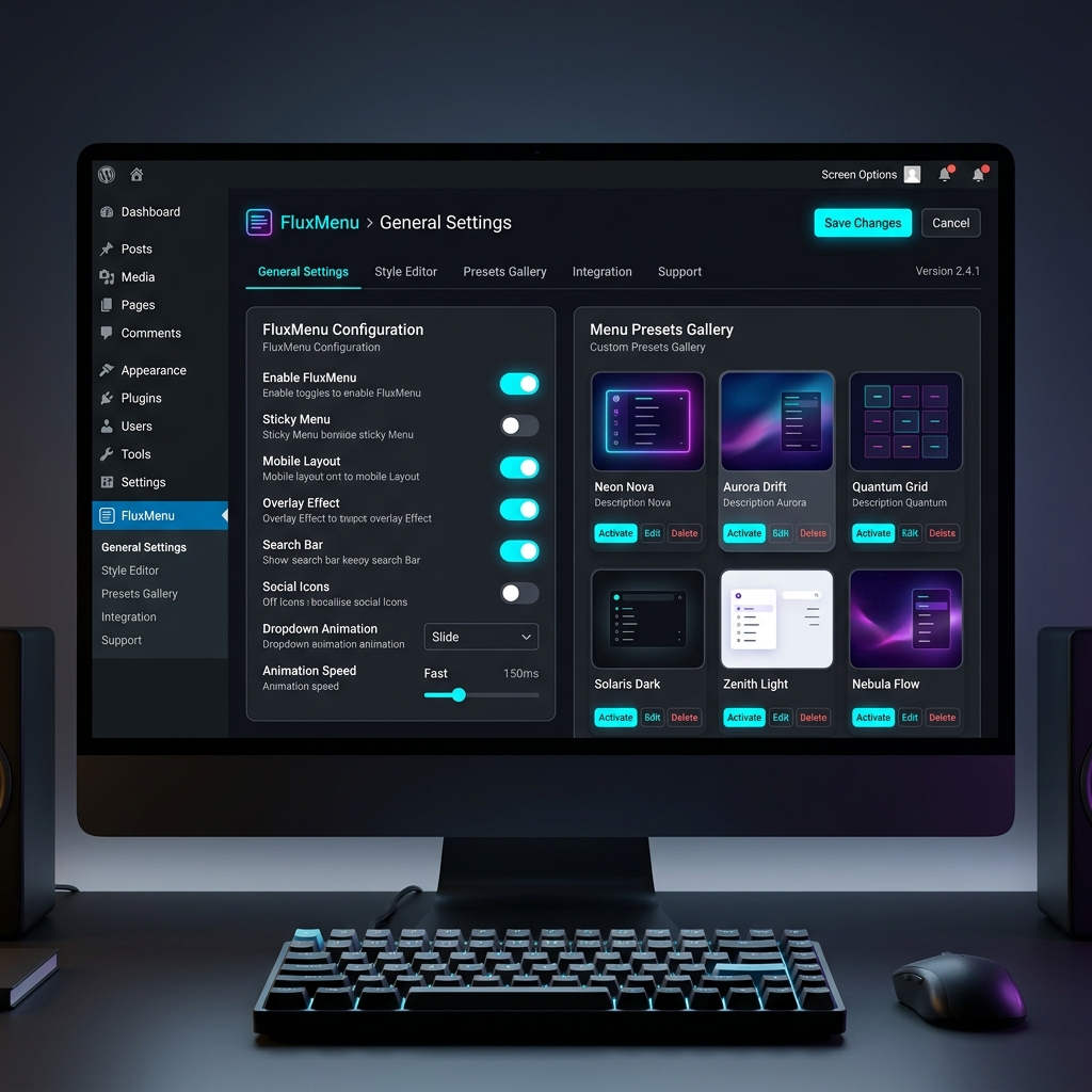 FluxMenu Admin Dashboard